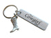 Cowgirl Saying Engraved Aluminum Tag Keychain and Cowboy Boot Charm