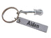 Electric Guitar Keychain with Stainless Steel Tag Keychain Custom Engraved