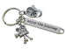 Movie Charm Keychain with Camera & Film Reel Charm and Enjoy the Journey, Director, Videographer, or Actor Keychain