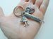 Movie Charm Keychain with Camera & Film Reel Charm and Enjoy the Journey, Director, Videographer, or Actor Keychain