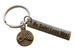 Bronze Pinky Promise Charm Keychain with "Be Safe Love You" Engraved Tag