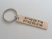 8 Year Anniversary Gift - Bronze Tag Keychain Engraved with "8 Years & Counting" by Jewelry Everyday