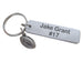 Football Charm Keychain with Custom Engraved Aluminum, Personalized Name For Team Player or Coach