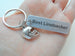 Football Helmet Charm Keychain with Custom Engraved Aluminum, Personalized Name For Team Player or Coach