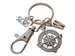 Good Luck on the Path Ahead of You Compass Charm Keychain with 2025 Charm & Clasp, Graduation Gift Keychain