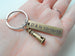 Bronze Lighthouse Keychain - I'd Be Lost Without You; Couples Keychain by Jewelry Everyday