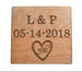 5 Year Anniversary Wood Magnet, Custom Engraving with 5th Heart by JewelryEveryday