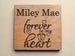 Memorial Wood Magnet, Forever in My Heart Saying, Baby Feet & Custom Engraved Name by JewelryEveryday