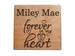 Memorial Wood Magnet, Forever in My Heart Saying, Baby Feet & Custom Engraved Name by JewelryEveryday