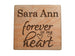 Memorial Wood Magnet, Forever in My Heart Saying with Custom Name by JewelryEveryday