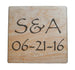 Custom Engraved Wood Magnet, Couples Anniversary or Wedding Day Gift