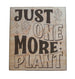"Just One More Plant" with Plants Engraved Wood Magnet, Plant Lover Gift