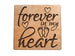 Memorial Wood Magnet, Forever in My Heart Saying with Baby Feet Image by JewelryEveryday