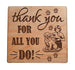 Pet Groomer Appreciation Gift • Wood Magnet Engraved with "Thank You For All You Do" by JewelryEveryday