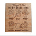 "Things I Do in My Spare Time" with Potted Plants Images Engraved Wood Magnet, Plant Lover's Gift