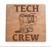 Tech Crew with Stage Light Image Wood Magnet, For Stage Tech Student or Teacher Gift