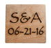 Custom Engraved Wood Magnet, Couples Anniversary or Wedding Day Gift
