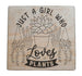 Just a Girl Who Loves Plants Engraved Wood Magnet, Plant Lover Gift