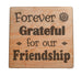 Forever Grateful for our Friendship Wood Magnet Gift for Friends or Neighbors