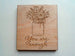 "You Are Enough" with Flowers Engraved Wood Magnet, Encouragement Gift