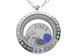 Custom 2025 Graduate Circle Floating Charm Locket Necklace with Engraved Disc Charm, Stainless Steel Locket, Graduation Gift, Good Luck on the Path Ahead