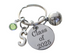 Custom Graduation Class of 2025 Disc Keychain with Volleyball Charm, Personalized Graduate Keychain, Gift for Graduate