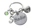 Custom Engraved Disc & Volleyball Charm Keychain, Personalized Charm Options, For Graduate, Team Player or Coach