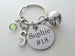Custom Engraved Disc & Volleyball Charm Keychain, Personalized Charm Options, For Graduate, Team Player or Coach