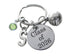 Custom Engraved Disc & Volleyball Charm Keychain, Personalized Charm Options, For Graduate, Team Player or Coach