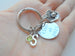 Baseball Mitt Charm Keychain with Custom Engraved Disc, Personalized Name For Softball / Baseball Player Keychain by Jewelry Everyday