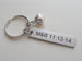 Soccer Ball Keychian and Steel Tag Engraved with "My MVP", Soccer Keychain Gift by Jewelry Everyday