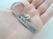 Soccer Ball Keychian and Steel Tag Engraved with "My MVP", Soccer Keychain Gift by Jewelry Everyday