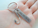 Stainless Steel Tag Keychain Custom Engraved With Hook Charm; Couples Keychain by Jewelry Everyday
