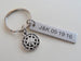 Custom Engraved Steel Tag and Small Compass Keychain - Couples Keychain, Appreciation Gift by Jewelry Everyday