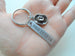 Cowboy Hat Keychain with Custom Engraved Stainless Steel Tag by Jewelry Everyday