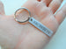 Custom Engraved Small Stainless Steel Tag Keychain