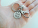 Basketball Dad Keychain with Basketball Charm, Best Dad Engraved Disc & Swivel Clasp; Father's Day Gift