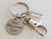 Best Bridesmaid Ever Engraved Disc Keychain with Thank You Charm & Clasp - Gift for Wedding
