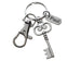 Employee Appreciation Gifts • Customized "Thank You" Tag, Silver Key & Clasp Keychain by JewelryEveryday with "You are a key part of our team!" Card