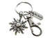 Teacher Appreciation Gifts • Personalized "Thank You" Tag & Sun Charm Keychain with Clasp by JewelryEveryday with "Thanks for helping our students shine!" Card