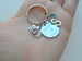 Camera Charm Keychain with Custom Engraved Disc, Photographer Gift