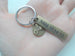 Bronze Pinky Promise Charm Keychain with Custom Engraved Tag, Couples Gift by Jewelry Everyday