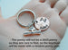 Custom Engraved "Class of 2025" and Name on Penny Keychain with Graduate Scroll Charm, Personalized Graduate Keychain, For Graduation