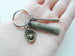 Baseball or Softball Keychain with Bronze Baseball Glove & Bat Charm & Custom Engraved Tag; Team Player or Coach Gift by JewelryEveryday