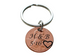 Personalized Set of 2 Penny Keychains Custom Engraved with Selected Font and Heart Around The Year