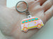 Flower Power Charm Keychains, 6 Keychains