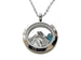 Class of 2026 Graduate Locket Necklace with Graduate Cap, 2026 Heart Charm, and Custom Letter & Birthstone - by Jewelry Everyday (Plain Edge Silver Locket)