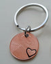 2016 Penny Keychain with Heart Around Year by Jewelry Everyday