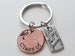 Custom Engraved Graduation 2025 Penny Keychain with Engraved Graduate Cap & Find Joy in the Journey Charm, Graduate Keychain