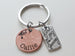 Custom Engraved Graduation 2025 Penny Keychain with Engraved Graduate Cap & Find Joy in the Journey Charm, Graduate Keychain